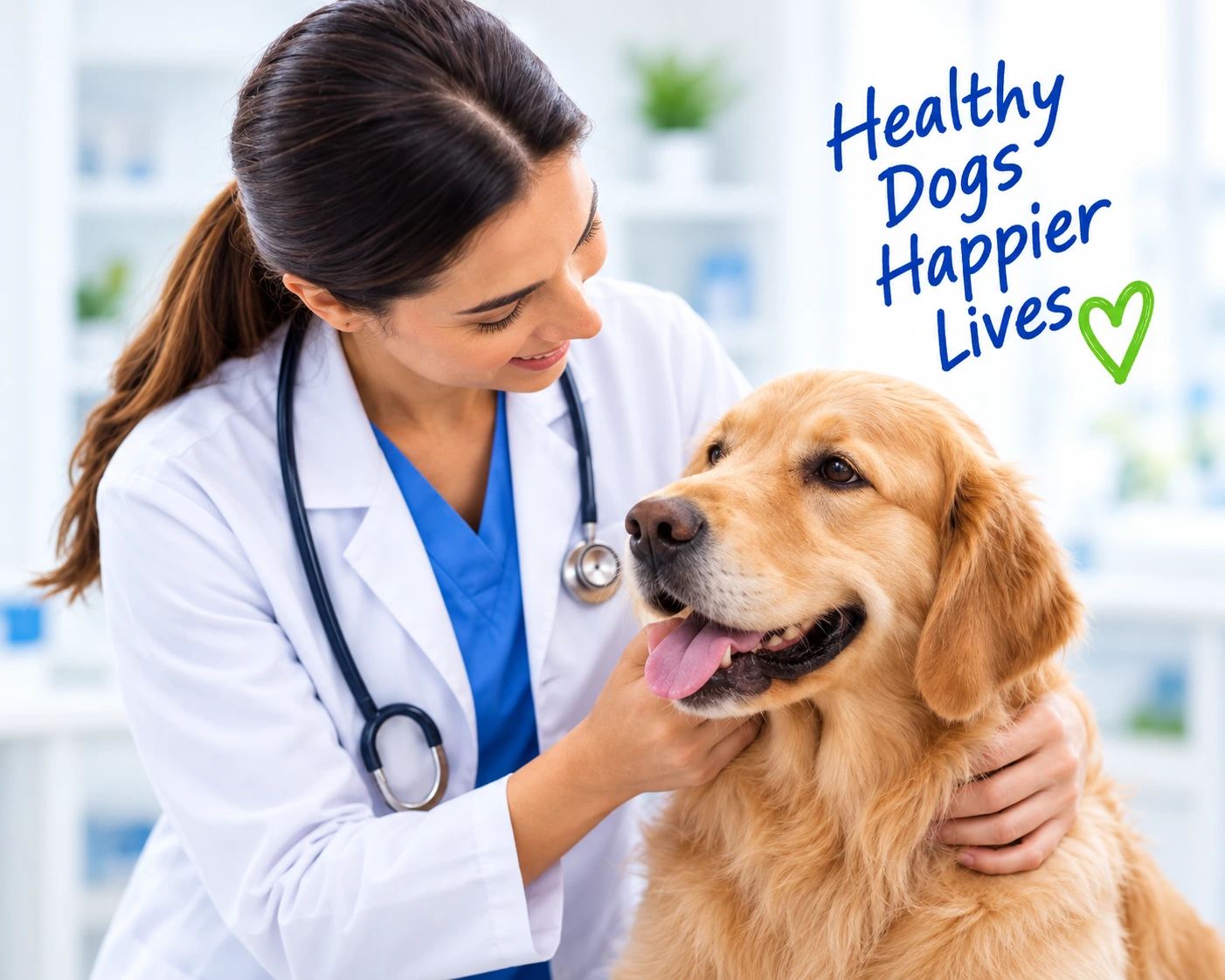 Experienced veterinarian caring for a dog at Pet Planet JVC Dubai